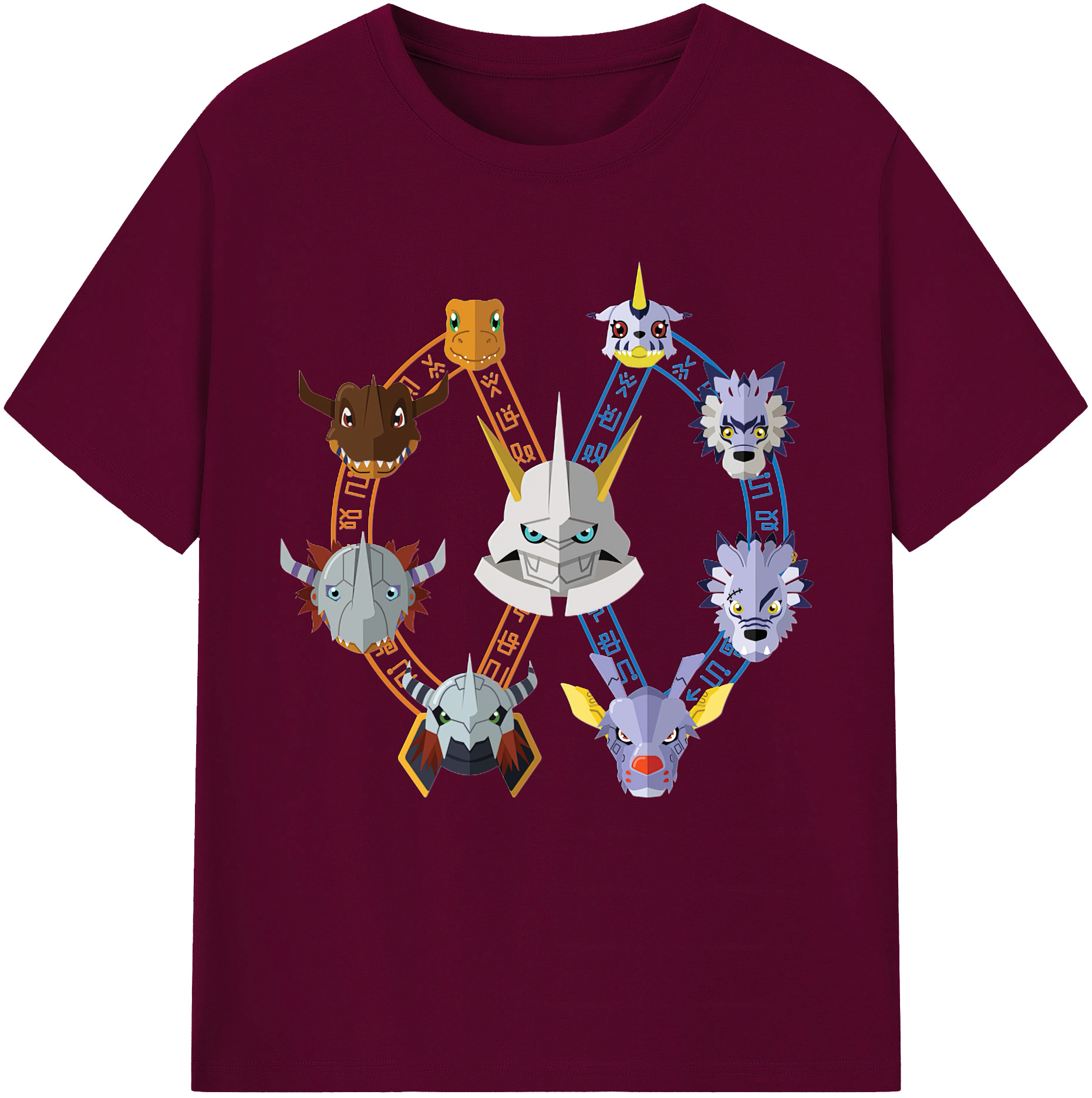 （画像用） Digimon デジタルモンスター/デジモン レディースカジュアルプリントTシャツ（綿100％）